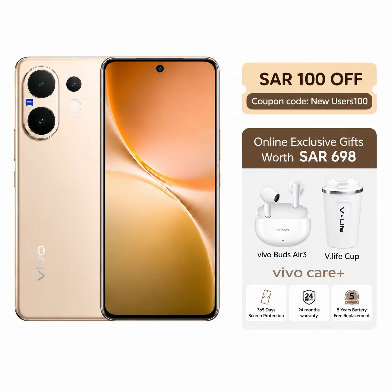 vivo V60 5G Gold 12GB+256GB_1