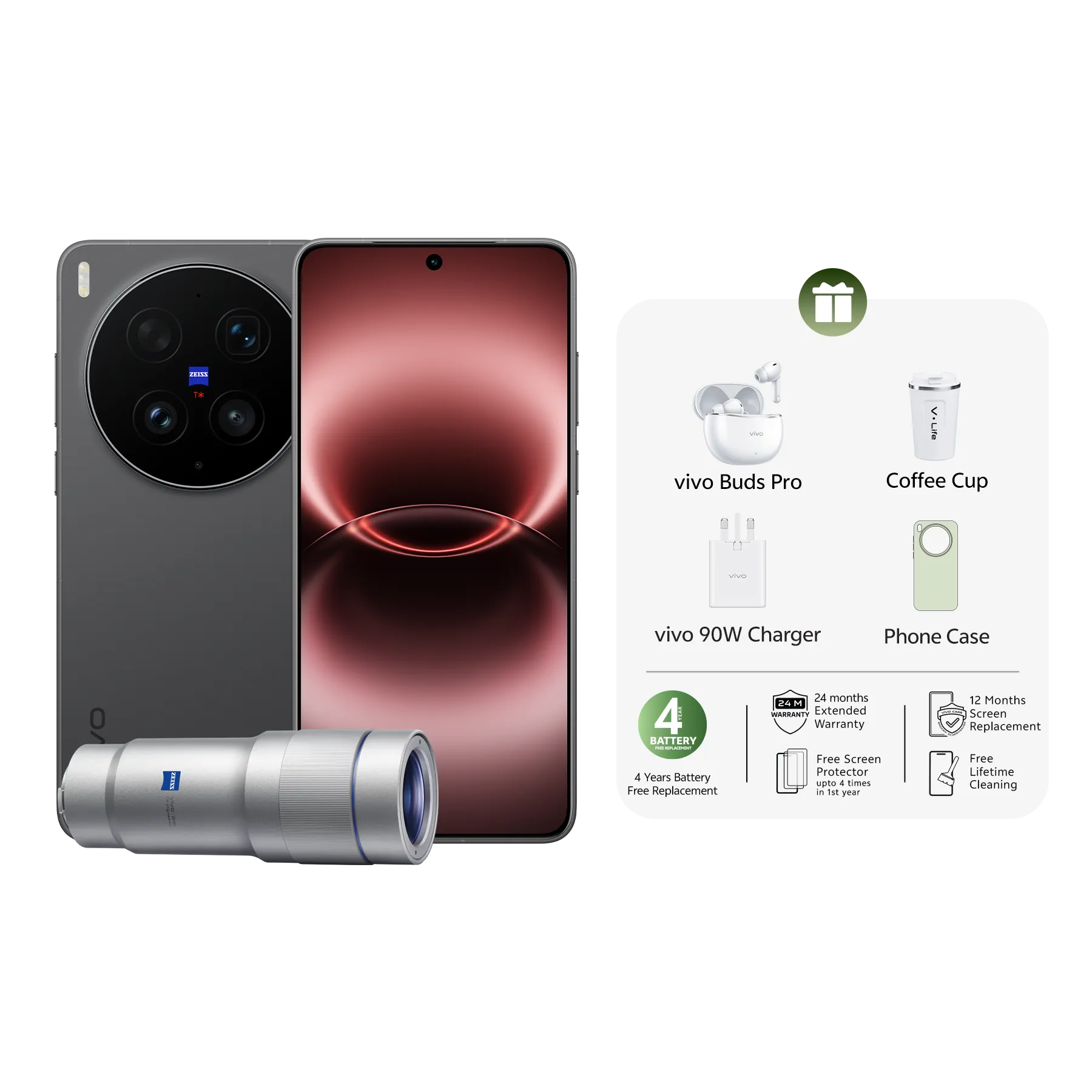 vivo X300 Ultra 16GB+512GB Eclipse Black Lens kit+vivo buds Pro_1